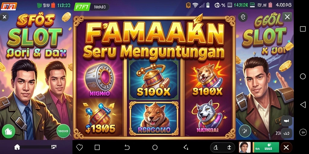 Screenshot F7F7 menampilkan gameplay Slot yang dinamis dan menarik.