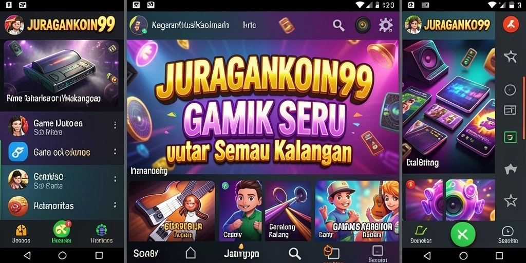 Tampilan gameplay JURAGANKOIN99 yang seru dan interaktif.
