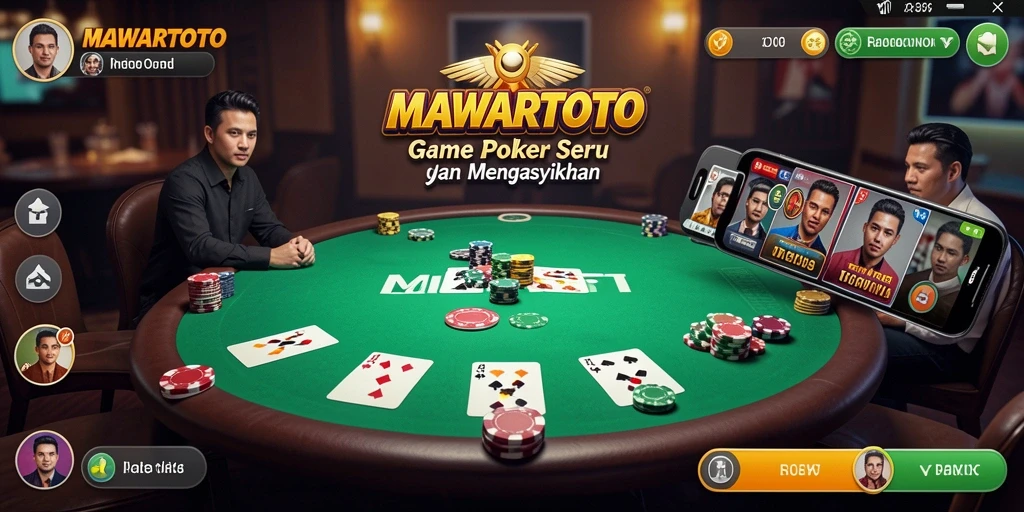 Gameplay seru dalam permainan Poker di MAWARTOTO.