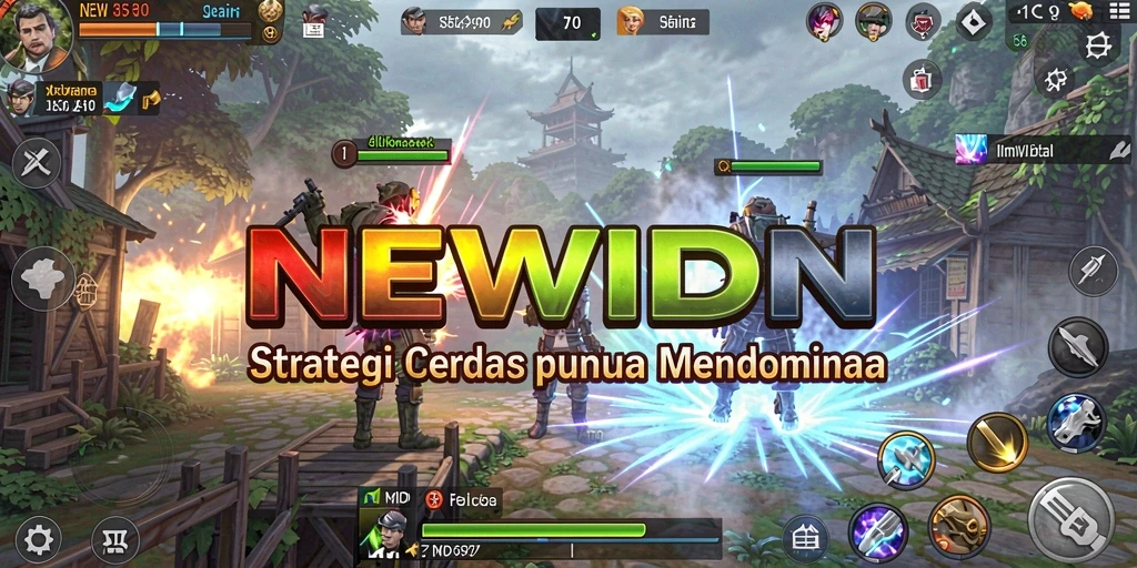 Screenshot gameplay NEWIDN yang penuh strategi dan taktik.