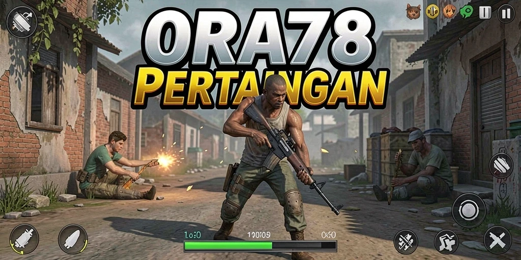 Screenshot gameplay ORA78 menunjukkan aksi strategi yang mendebarkan.