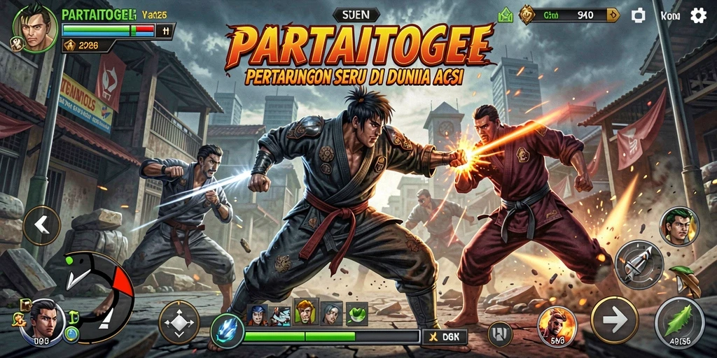 Tampilan seru gameplay PARTAITOGEL dengan aksi penuh adrenalin.