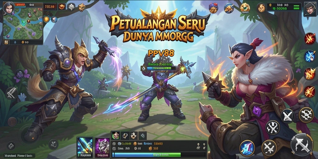 Tampilan gameplay menarik dalam PPV88 dengan aksi seru di dunia MMORPG.