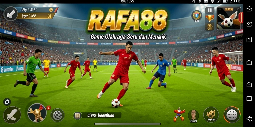 Screenshot RAFA88 menampilkan gameplay olahraga yang seru.
