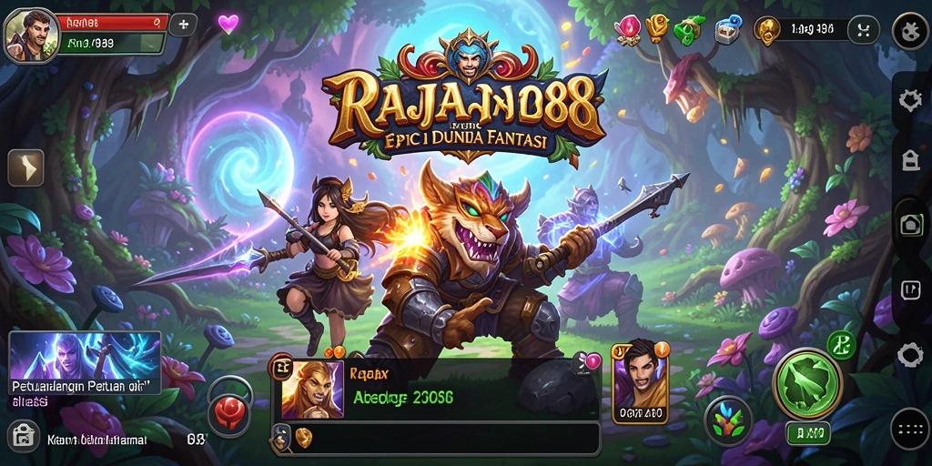 Screenshot gameplay yang menampilkan petualangan seru di dunia fantasi.