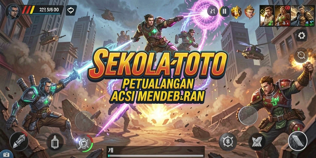 Tampilan gameplay seru di SEKOLAHTOTO dengan aksi yang mendebarkan.