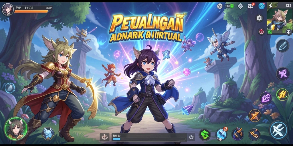 Tampilan gameplay SVIP2 yang penuh aksi dan karakter anime menarik.