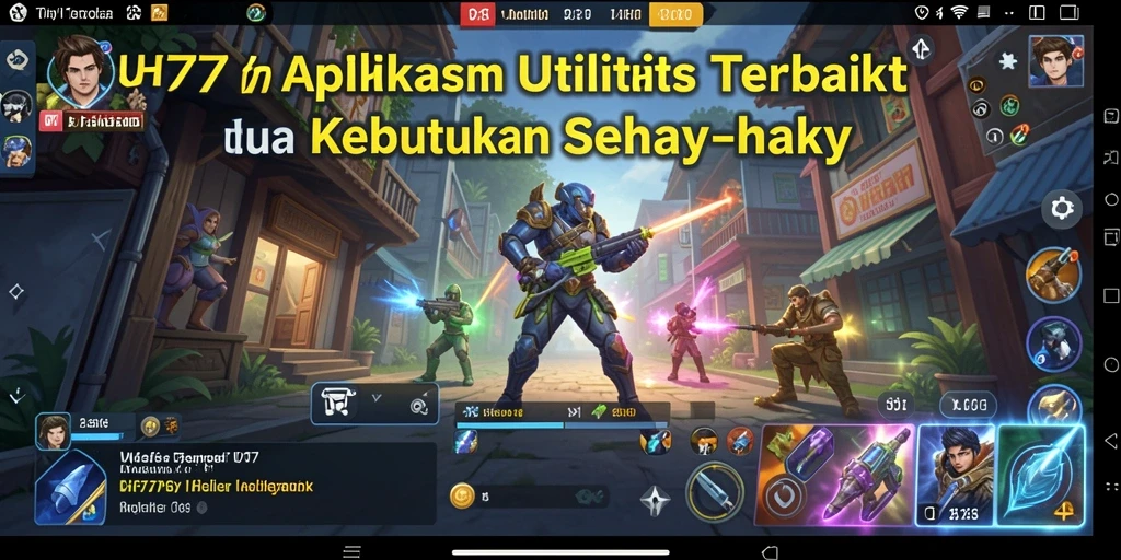 Tampilan antarmuka UH77 yang sederhana dan fungsional.