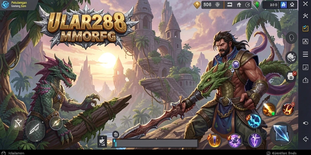 Gameplay seru dalam ULAR288 dengan aksi dan strategi.