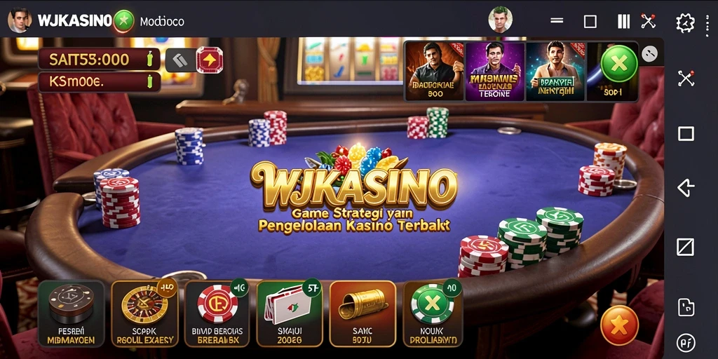 Screenshot WJKASINO menampilkan desain kasino yang menarik dan gameplay menantang.