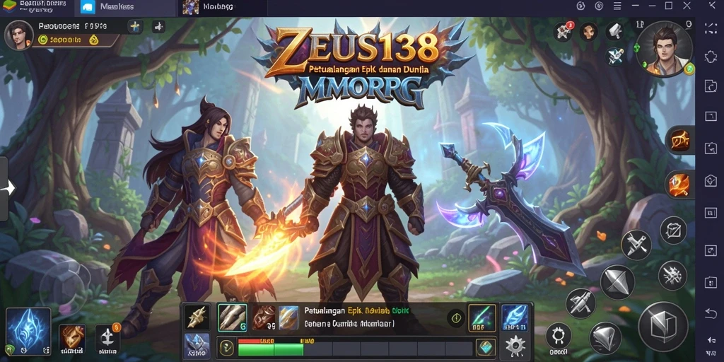 Tampilan gameplay ZEUS138 yang memukau dalam dunia MMORPG.